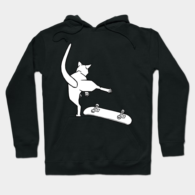 Kickflip Meow Hoodie by myweirdbrain